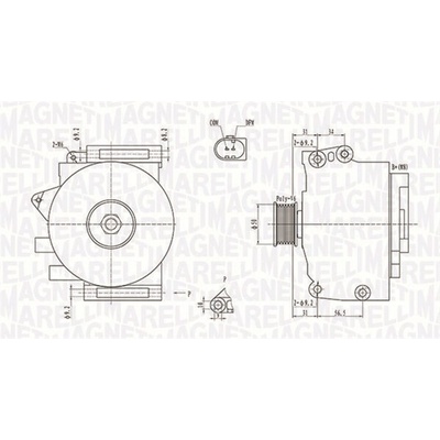 Alternátor MAGNETI MARELLI 063731859010
