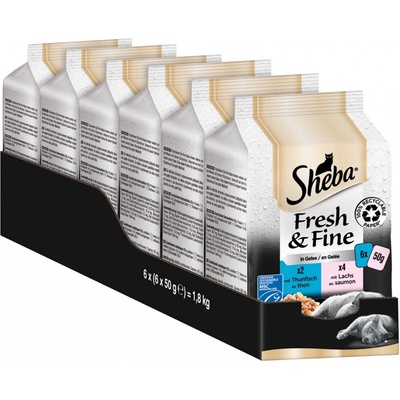 Sheba Fresh & Fine losose a tuňák 6 x 50 g