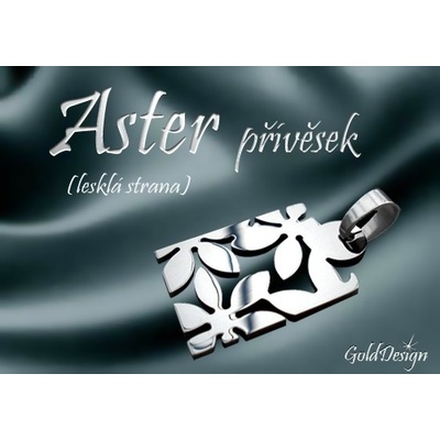 Gold Design Aster přívěsek nerez ocel lesk GD598