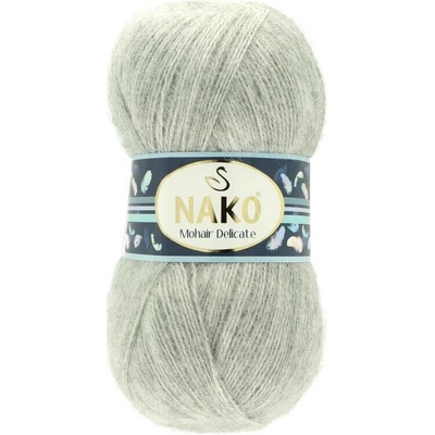 Nako Mohair Delicate 195 světle šedá