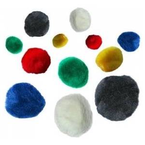 TITANUM Acrylic pompons mix sizes and colors 68pcs