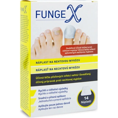FungeX Náplast na mykózu nehtů 14 ks