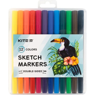 Kite Флумастери и тънкописец sketch Kite 12 цвята (1608005-58-K22-044)