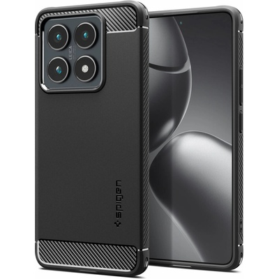 Spigen Rugged Armor, matte black - Xiaomi 14T Pro (ACS08858)