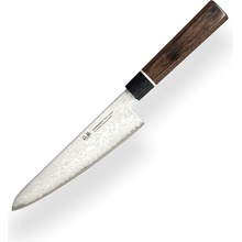 Suncraft Kuchařský nůž Santoku VG-10 Black Damascus 143 mm