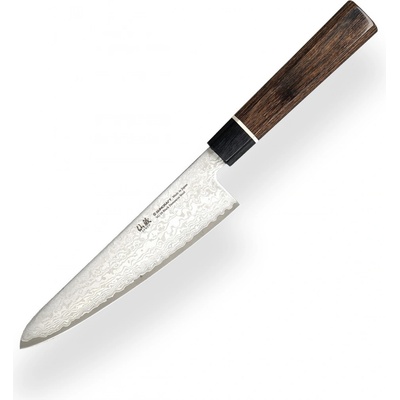 Suncraft Kuchařský nůž Santoku VG-10 Black Damascus 143 mm