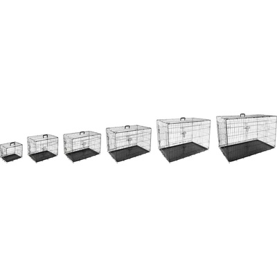 Flamingo Dog Cage XXL - Метална транспортна клетка за кучета с две врати, 120 x 76 x 82 см