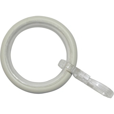 Gardinia Záclonové kroužky Elba s kluznou vložkou Ivory 12 cm x 3 cm