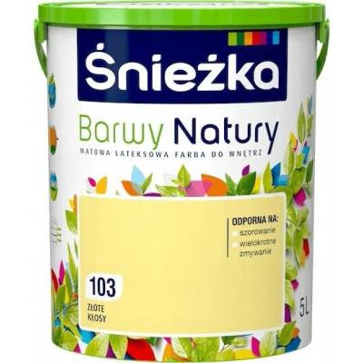 Śnieżka Latexová na zeď 5 l Zlaté klasy mat