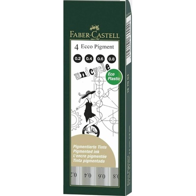 Faber-Castell 167004 Ecco Pigment 4 ks