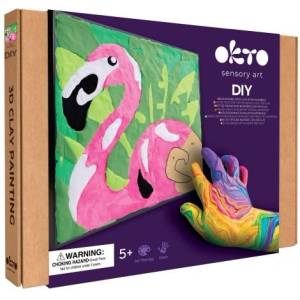 OKTO Фламинго художествен комплект Рисуване с маса по номера 29x29 см (060476)