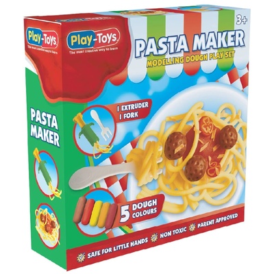 Play-Toys Комплект с моделин Play-Toys - Направи си спагети (3875)