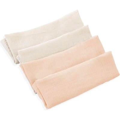 BabyJem Комплект 4 кърпички от муселин BabyJem - Сьомга, 25 x 25 cm (802)