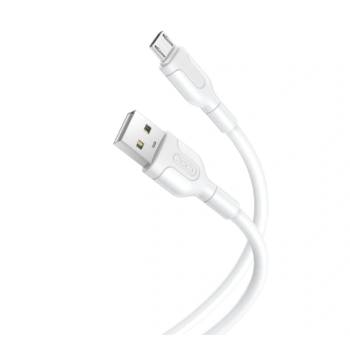 Image 1 of XO Кабел за зареждане и пренос на данни XO cable NB212 USB - microUSB 1, 0 m 2, 1A, Бял (NB212)