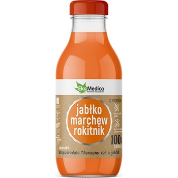 Ekamedica Сок от ябълка, моркови и морски зърнастец 300 ml | Ekamedica (283905 EK)