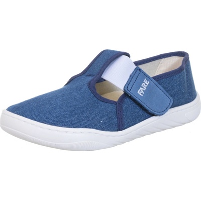 Fare chlapecké bačkorky Wide 7001403 Barefoot modré měkké široké