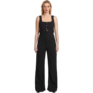 G-STAR High Waist sleeveless overall - Black (Dark Black)