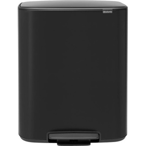 Brabantia Кош за боклук Brabantia Bo Pedal 1003191, 2x30 л, Плавно затваряне, Противоплъзгаща основа, Черен (1003191)