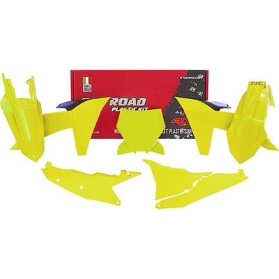 Race Tech RT plastová sada sa hodí pre sada 6 dielov kompatibilných pre KTM SX/F 23- fluo žltá