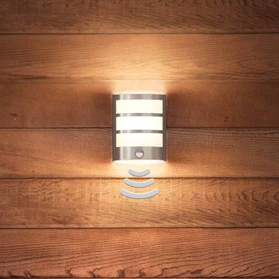 Philips Python LED vonkajšie nástenné svietidlo s senzorom, nerezová oceľ - 173244716