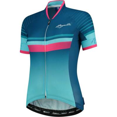 Rogelli IMPRESS s krátkým rukávem modro-růžový