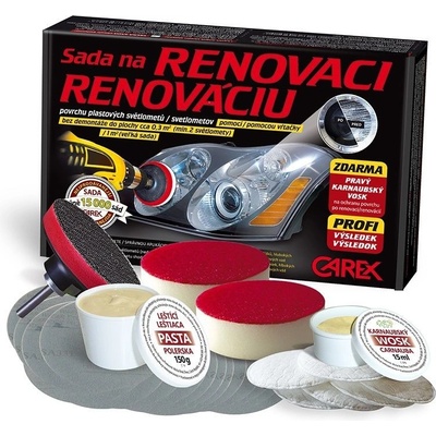 Carex Velká sada na renovaci a leštění světlometů 04002 – Hledejceny.cz
