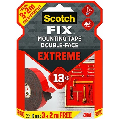 3M Scotch Fix Supersilná obojstranná montážna páska 19 mm × 3 + 2 m PT1100-193 + 20