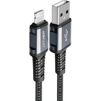 Acefast C1-02 MFI USB - Lightning, 2,4A, 1,2m, šedý