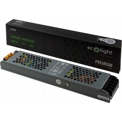 ECOLIGHT Zdroj LED slim IP20 - 12V - 30A - 360W - Premium Line EC20992