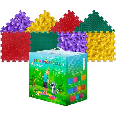 Ortho Puzzle Модулен килим за игра Ortho Puzzle - Микс, гора (OP02)