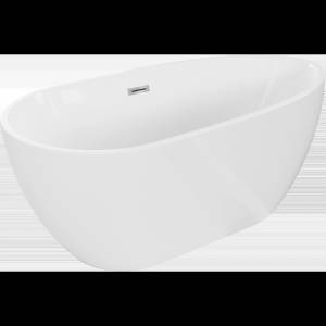 Mexen Eos свободностояща вана 170 x 75 см, бяла, преливник хром - 52471707500-01 (52471707500-01)
