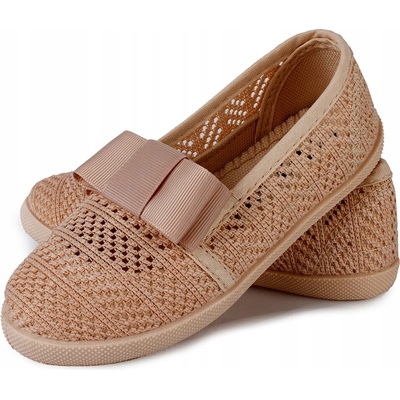 Čipkované tenisky béžové