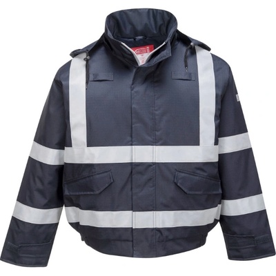 Portwest S783 Bizflame Rain MULTI PROTECTION Nehorľavá bunda Námornícka modrá