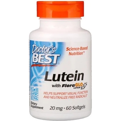 Doctor's Best Lutein с Lutemax, 20 мг, 60 софтгел капсули