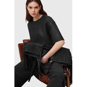 AllSaints Кожена чанта AllSaints ARA в черно W378XC (W378XC)