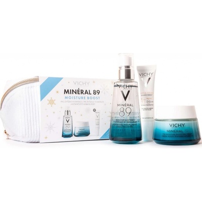 VICHY MINERAL 89 MOISTURE BOOST XMAS 2024 booster 50 ml + 72h hydratačný krém 50 ml + Capital Soleil UV-Age Daily SPF50+, 15ml