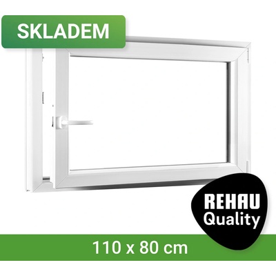 SKLADOVÁ-OKNA.cz REHAU Smartline+, otvíravo-sklopné pravé 1100 x 800