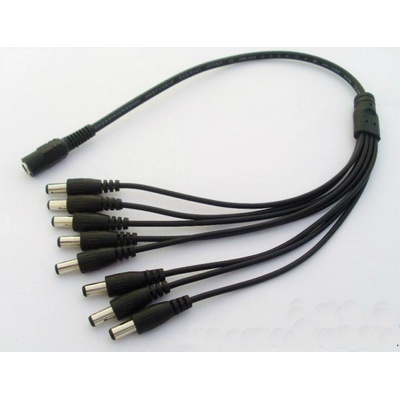 EONBOOM CCTV-SPLITTER napájecí rozbočka 1/8 pro napájení CCTV kamer, rozbočovač