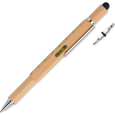 More Than Gifts Химикалка Toolbam, мултифункционална, бамбук (6110140053)