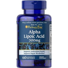 Puritan's Pride Kyselina alfa-lipoová 300 mg 60 kapsúl