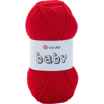 YARNART Baby 576 Red Плетива прежда (Baby 576)