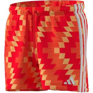 Adidas Бански гащета Adidas Football-Inspired Graphic 5´´ swimming shorts - Red (Ice Tangerine / White)