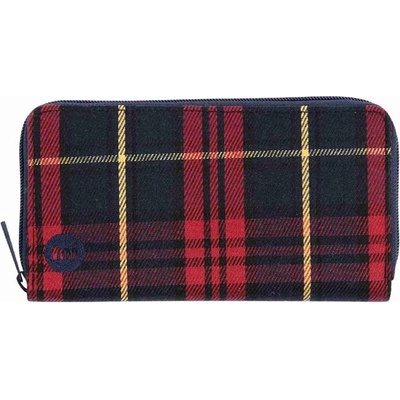 MI-PAC peněženka Zip Purse Tartan Burgundy 023