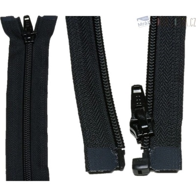 YKK Zips špirálový deliteľný čierny 80 cm