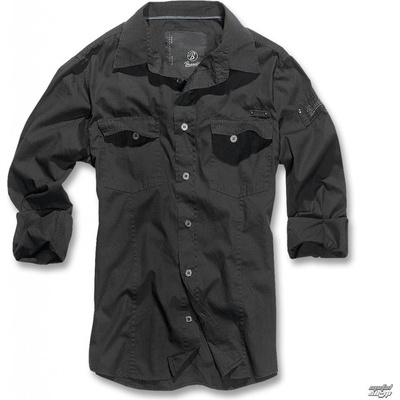 Brandit košile slim fit černá