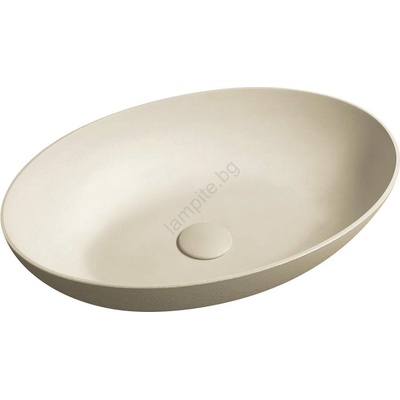 SAPHO - Мивка за плот FORMIGO 60x40 cm бетон/бежова (SH0686)