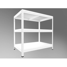 Biedrax Regál 60 x 60 x 90 cm bílý 3 police