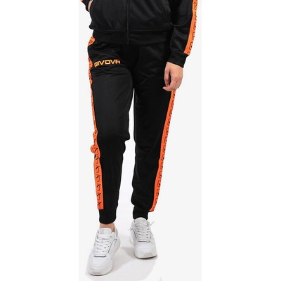 Pantalone Tricot Band fluo oranžová-čierna