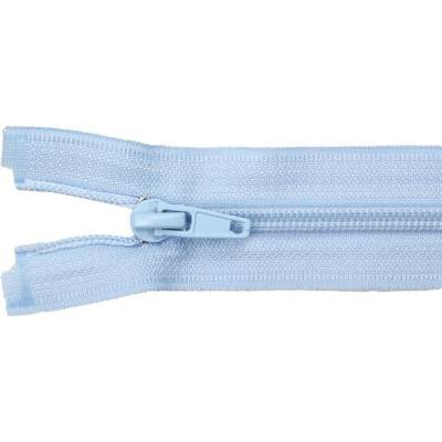 Pro Háčkování Spirálový zip dělitelný 50 cm světle modrý