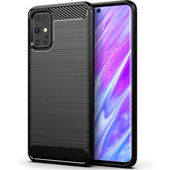 Forcell Противоударен Силиконов Калъф за SAMSUNG S20, FORCELL Carbon Case, Черен (5903396045622)